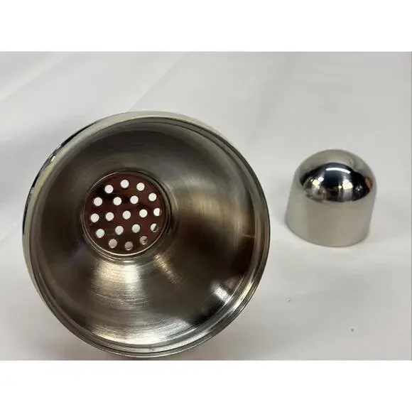 Stainless Steel Cocktail Shaker Strainer With Dial Up Drink Recipes - Picture 8 of 10